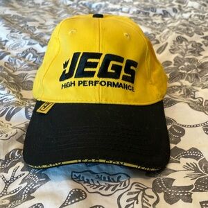 Brand, new yellow and black jegs Hugh performance hat